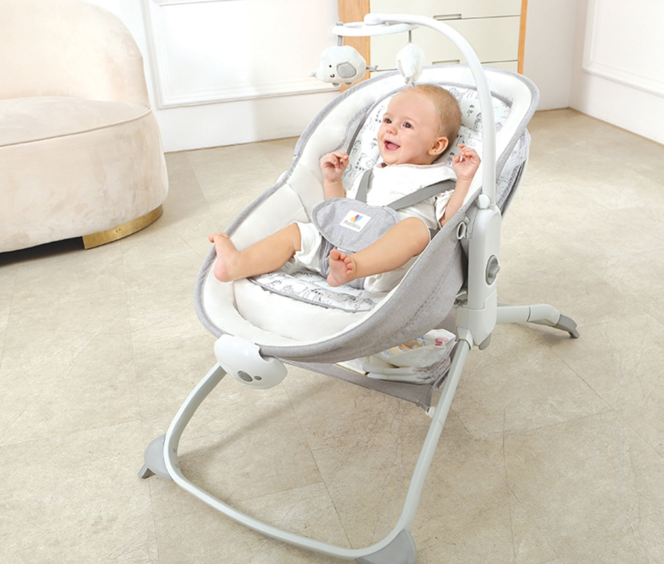 6 in 1 Deluxe Multi-Functional Bassinet for Newborns | Golu baby