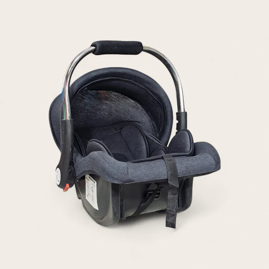 Baby Carry Cot with Soft Mattress – Steel Handle, Canopy & Safety Belt | GOLU BABY