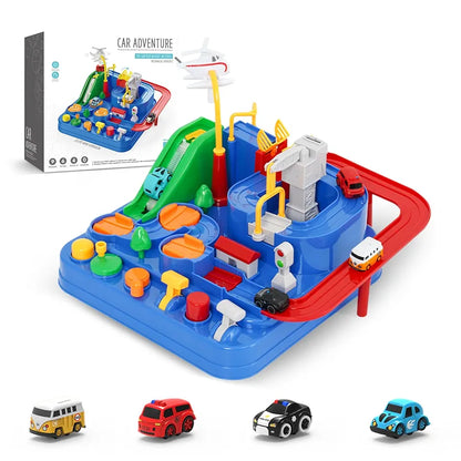 Car Adventure Track Set – Battery-Free Educational Fun - Golu Baby
