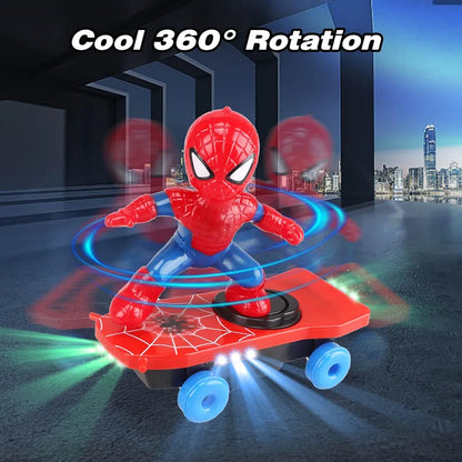 R.C. Spider-Man Scooter | Music, Lighting & 360° Rotation - Golu Baby
