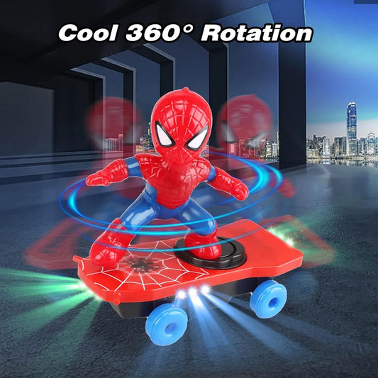 R.C. Spider-Man Scooter | Music, Lighting & 360° Rotation - Golu Baby