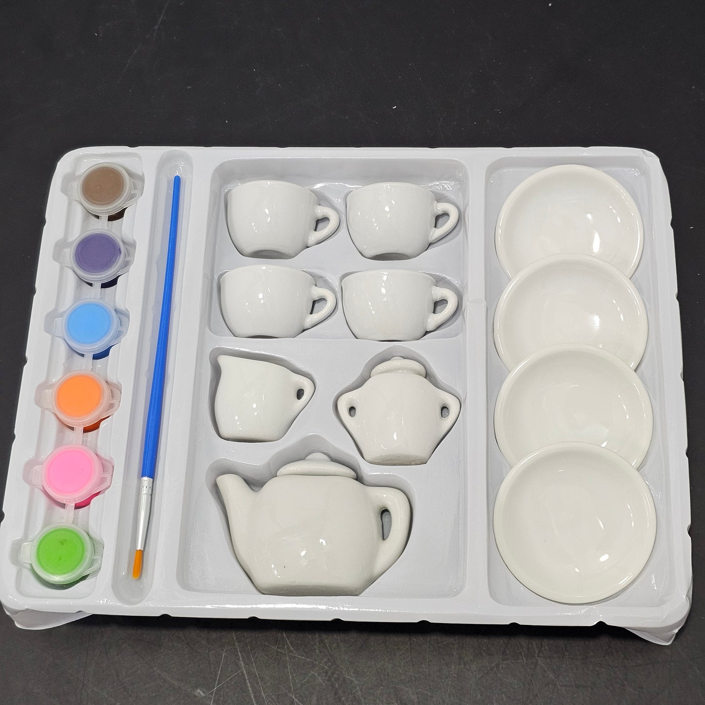 Painted Tea Set – Design Your Own Style | 18-Piece Creative Play Set | Golu Baby