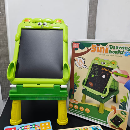 5-in-1 Drawing Board for Kids – Chalk, Markers & Magic Erase | Golu Baby