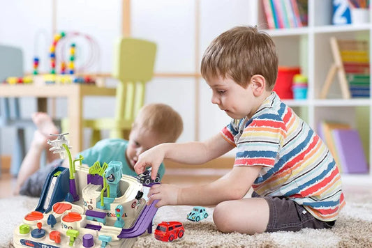 Car Adventure Track Set – Battery-Free Educational Fun - Golu Baby