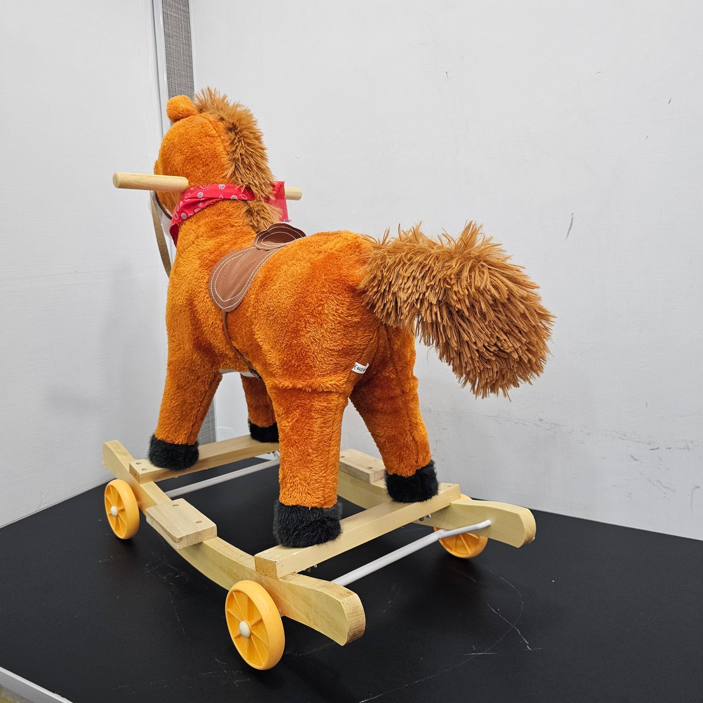 2-in-1 Stuff Rocking & Riding Horse with Music, Lights, Face & Tail Movement | Golu Baby