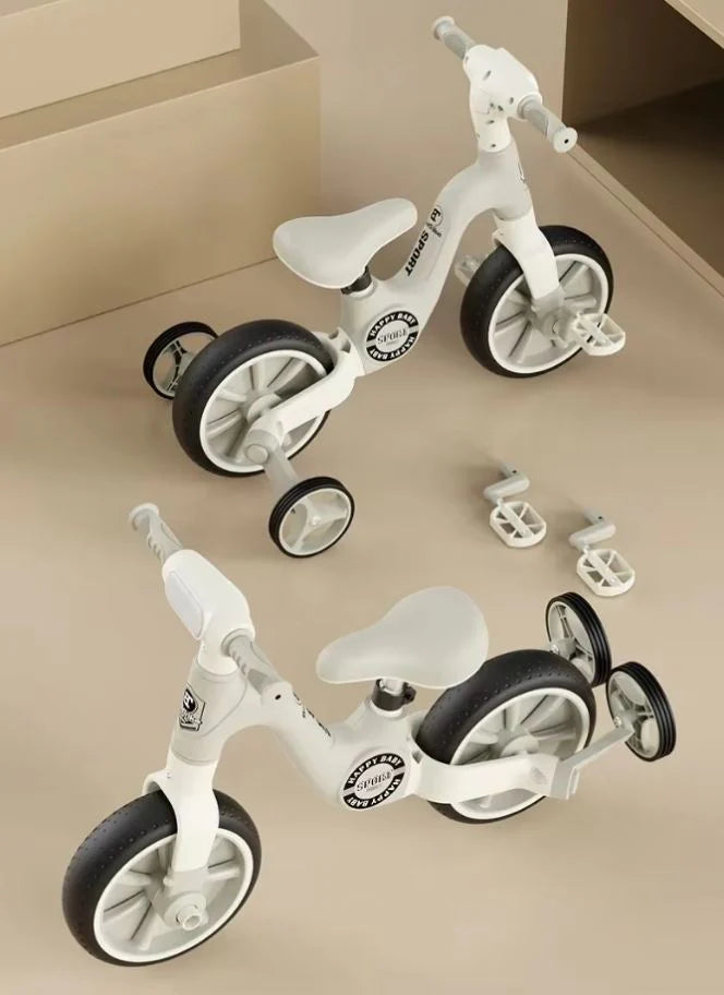 RideGlide 3-Wheel Balance Tricycle – Anti-Rollover Kids Sliding Bike