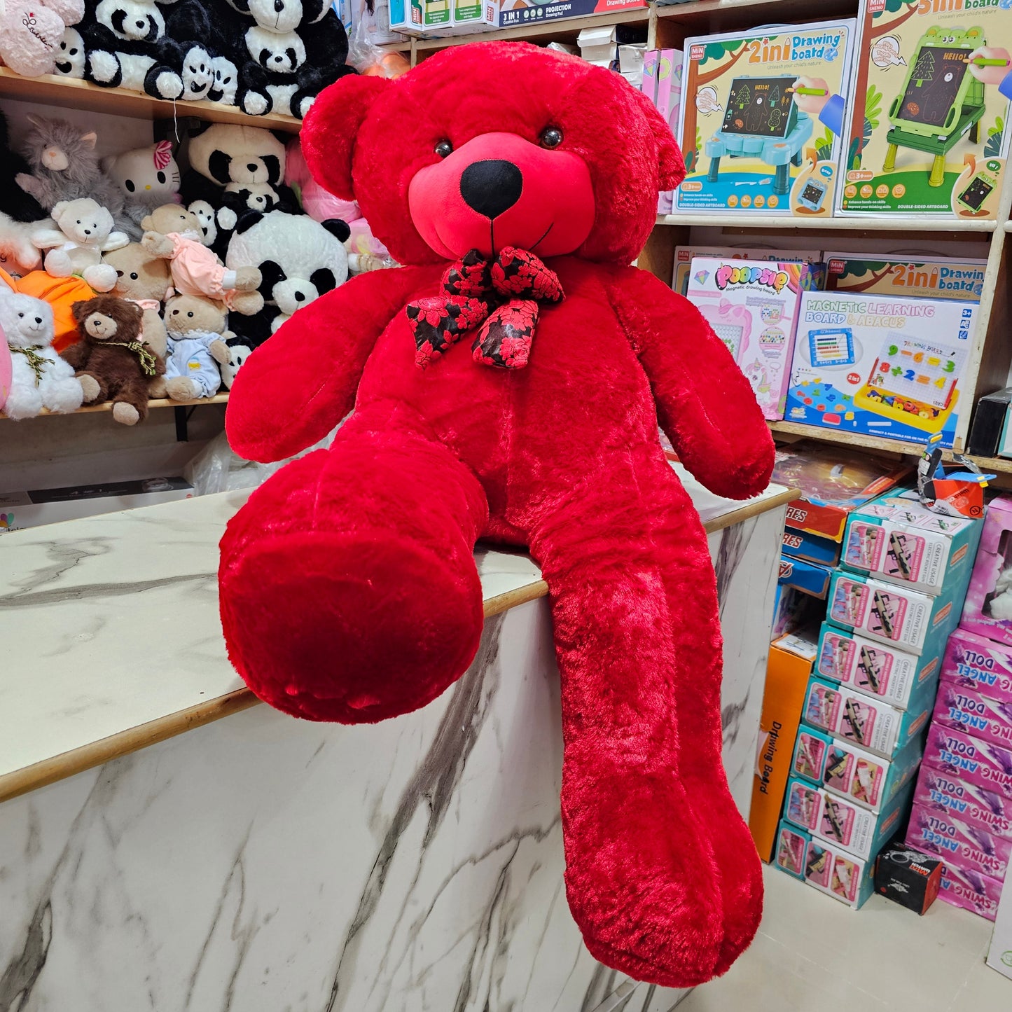 Giant Red Teddy Bear – 5 Feet Soft Plush Toy | Golu Baby