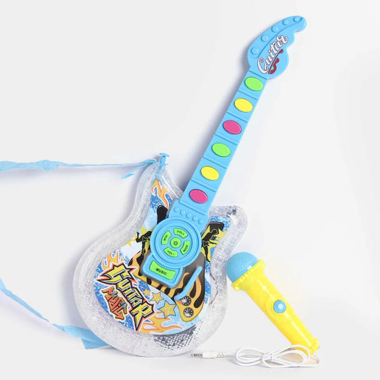 RockStar Kids Music Guitar Set – Toy Guitar with Microphone, Lights & Music