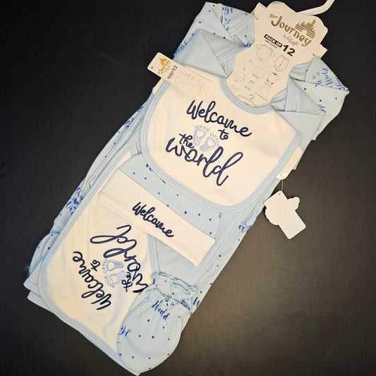 12-Piece Journey Baby Starter Set – Complete Newborn Essentials | Golu Baby