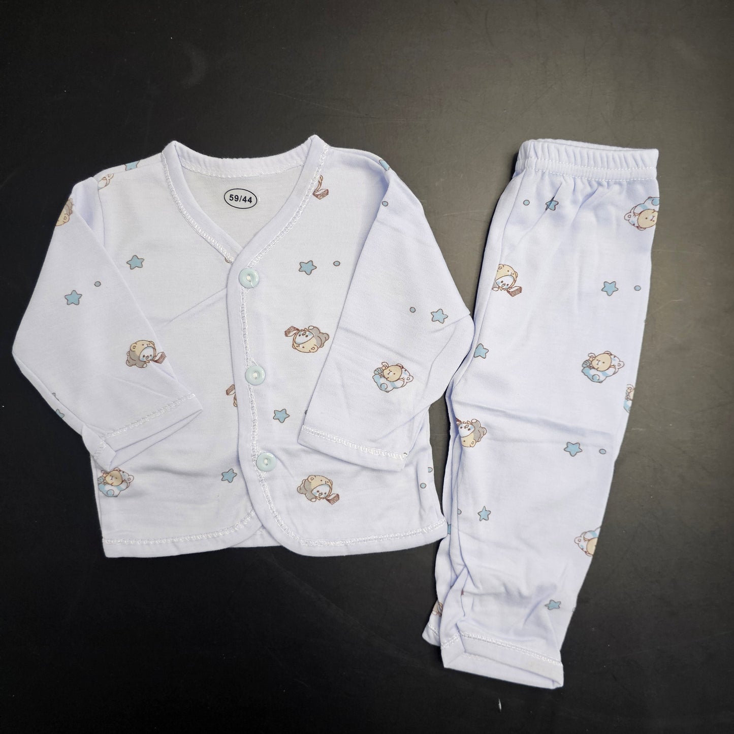 Lucky Star Luxury Baby Dress – Imported New Born Baby (Blue Colour) | Golu Baby