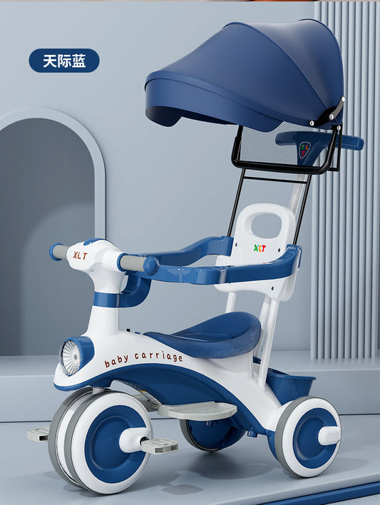 Children Tricycle with Umbrella & Parent Handle – Multifunction Kids Trike | Golu Baby