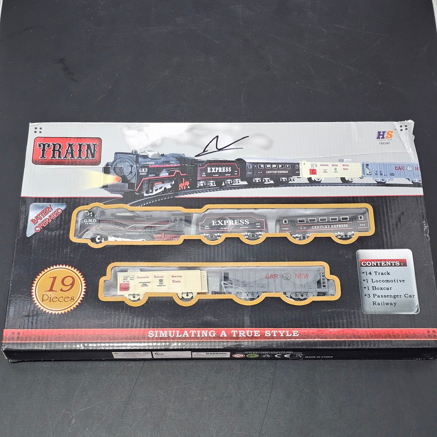 Rail King Intelligent Classic Train Set – 19 Pcs Track & Train Set for Kids | Golu Baby