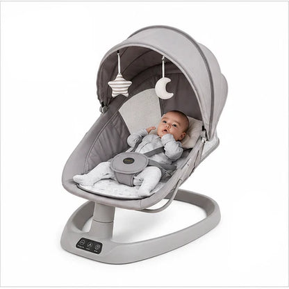 Kidilo 3-in-1 Deluxe Baby Bassinet – Electric Rocker, Cradle & Sleeper