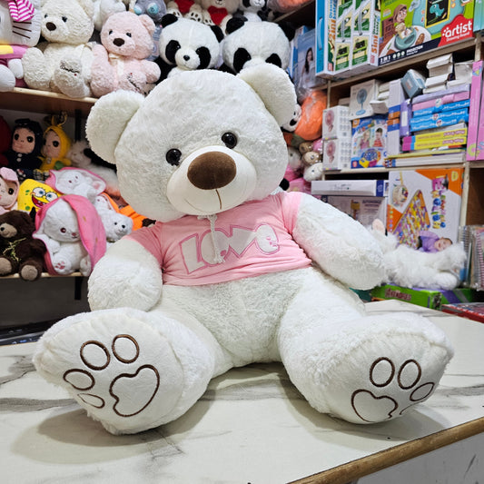 Pink Jacket Teddy Bear – 60cm Soft Plush Toy | Golu Baby