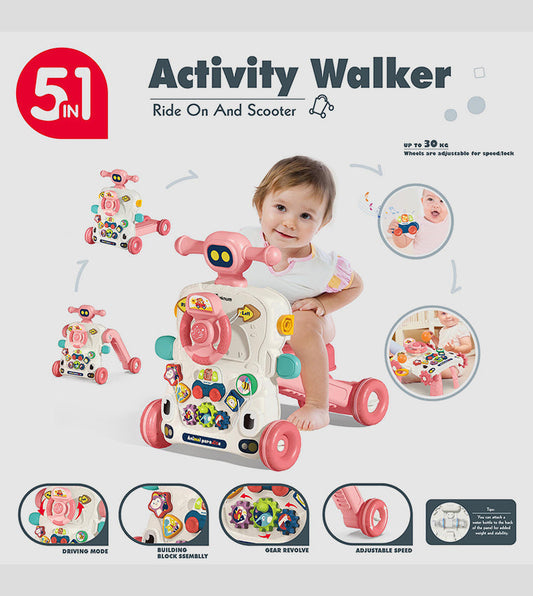 5-in-1 Baby Activity Walker with Music & Lights | Golu baby