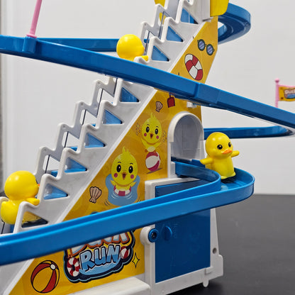 Duck Shape Slide Track Toy – With Lights & Music |Golu Baby