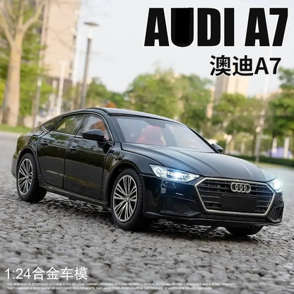Audi A7 1:24 Scale Alloy Die-Cast Model Car – Pull-Back, Light & Sound Function | Golu Baby