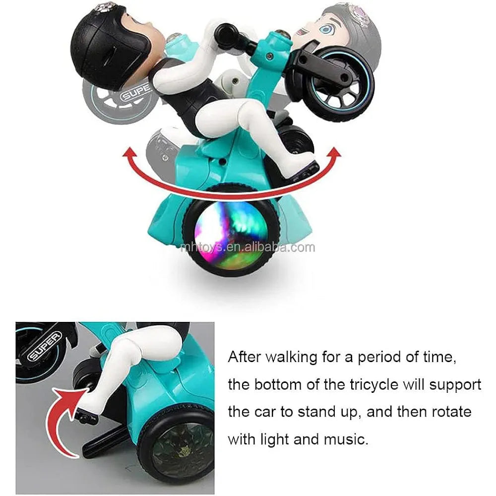360° Rotating Bicycle Toy | Music & Lights Fun for Kids - Golu Baby