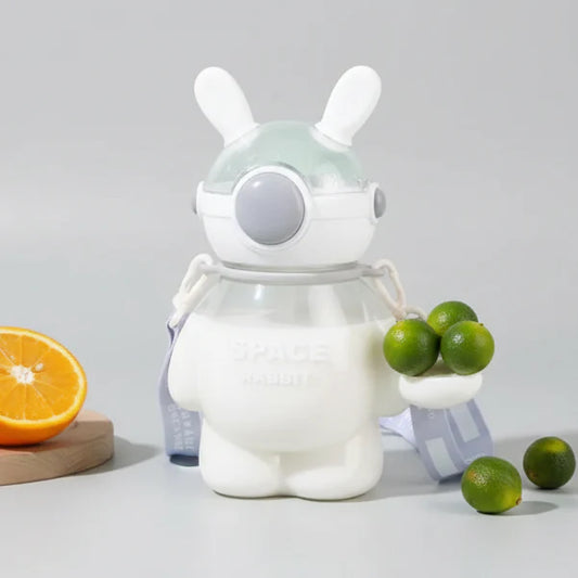 800ml Space Rabbit Bunny Water Bottle – Cute Kids Bottle | Golu Baby