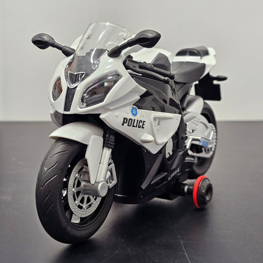 Police Moto 1:20 Remote Control Motorcycle – 360° Rotation with Light & Sound | Golu Baby