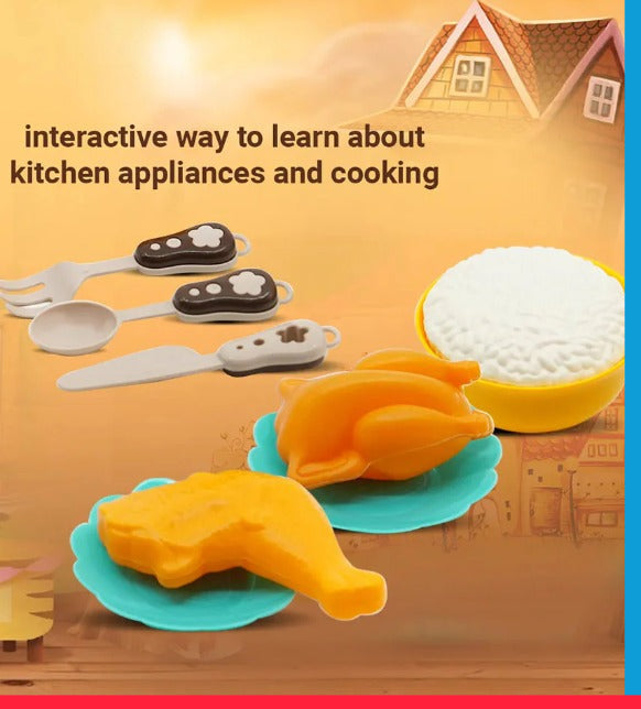 Mini Rice Cooker – Children's Simulation Household Appliance (11 Pcs Set) -Golu Baby