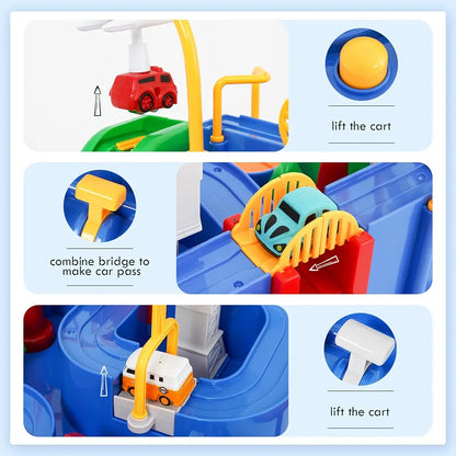 Car Adventure Track Set – Battery-Free Educational Fun - Golu Baby