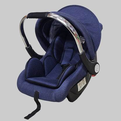 Baby Carry Cot with Soft Mattress – Steel Handle, Canopy & Safety Belt | GOLU BABY