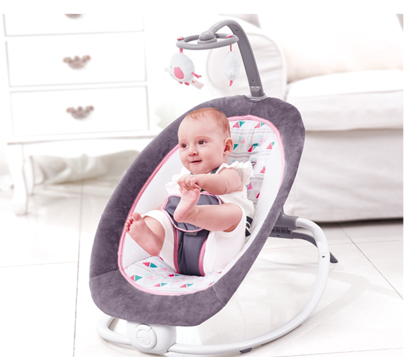 Mastela Fold-Up Rocker – Melodies & Soothe Bouncer | Golu Baby
