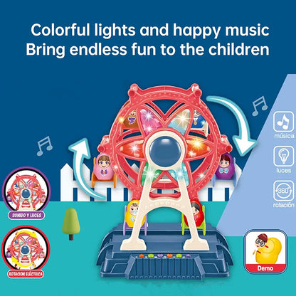 Giant Ferris Wheel – Amusement Park Playset with Music & Lights - Golu Baby