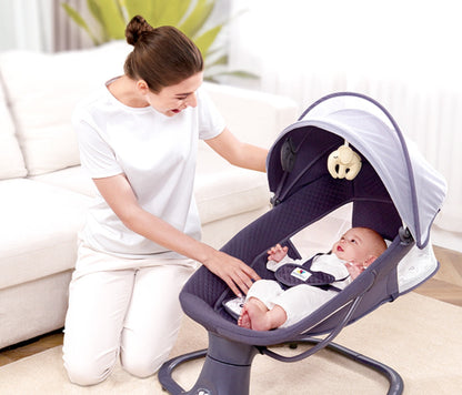3-in-1 Deluxe Multi-Functional Bassinet – Smart Swing, Cozy Seat & Soothing Cradle | Golu baby
