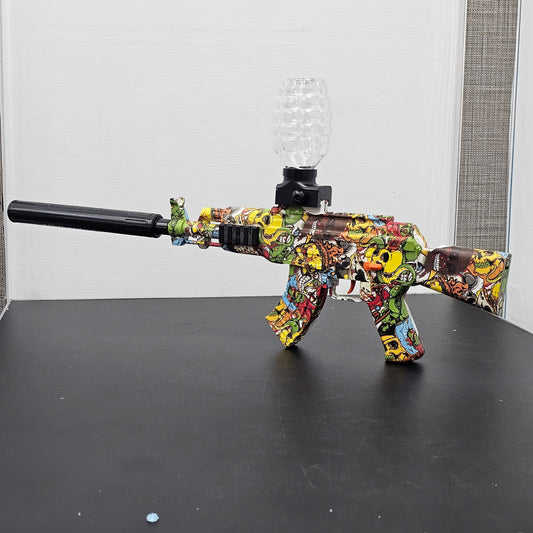 Superior Performance High-Speed Electric Crystal Pellet Gun AK47 Submachine Gun – Golu Baby