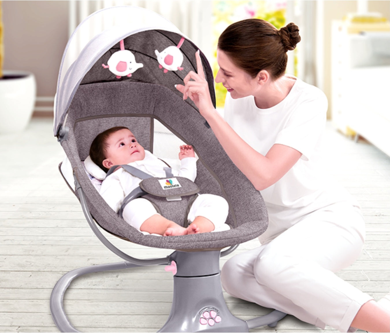 Mastella 3-in-1 Deluxe Multi-Functional Bassinet | Golu Baby