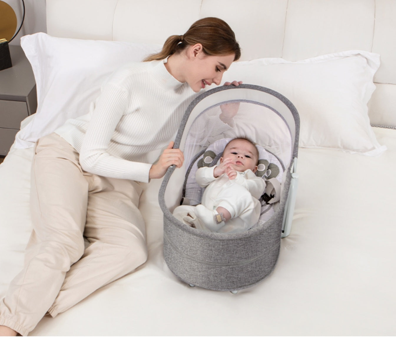 Mastela 4-in-1 Deluxe Multi-Functional Bassinet Swing | Golu Baby