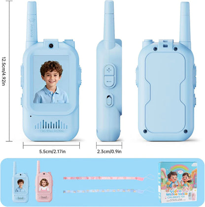 VisionTalk Kids Video Walkie Talkie Set – Rechargeable Long-Range Communication Toy