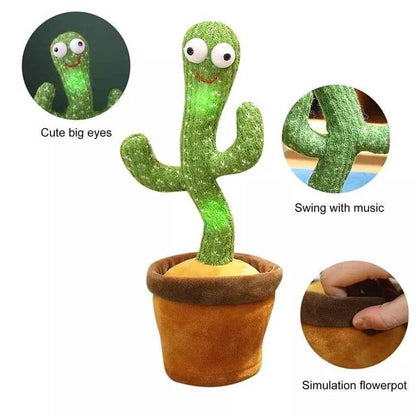 Dancing Cactus Toy | Music, Lights & Voice Repeating Fun - Golu Baby
