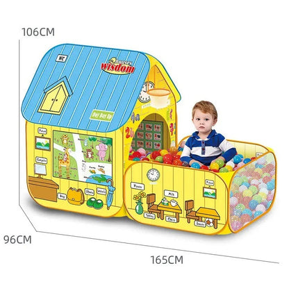 Kids Pop-Up Tent House – Size: 106cm x 96cm x 165cm - Golu Baby