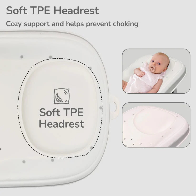 FoldEase Baby Bath Support Seat – Folding Newborn Bath Bed