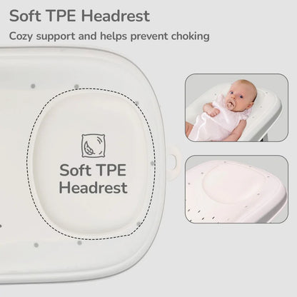 FoldEase Baby Bath Support Seat – Folding Newborn Bath Bed