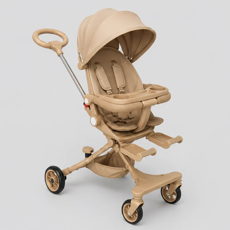 OrbitRide 360 Baby Stroller – Reversible Seat Travel Pram