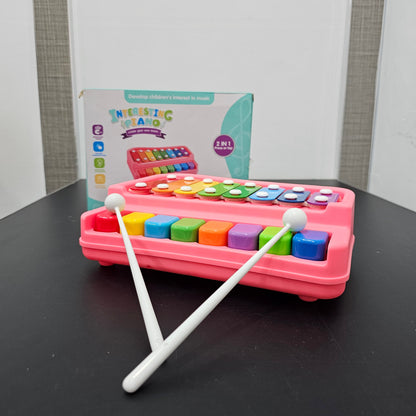 Kids Piano with 2 Drum Sticks | Musical Learning  Fun Toy - Golu Baby