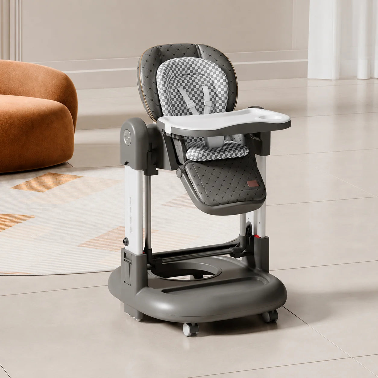 Kidilo KD015 3-in-1 Premium Baby High Chair – Feeding Chair, Baby Walker & Baby Swing