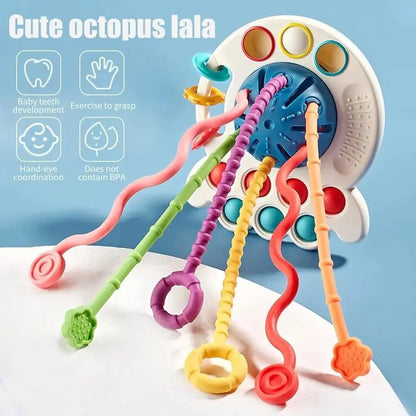 Pull String Toy – Colorful & Adorable Fine Motor Skills Toy | Golu Baby