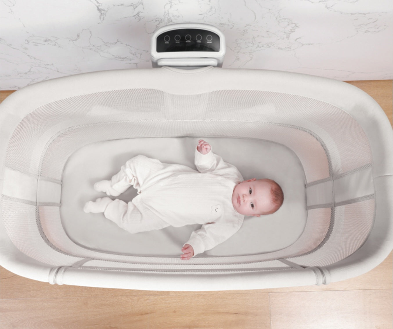 Dream Starlight Bedside Bassinet – 5-in-1 Smart Baby Bed for Sleep, Play & Comfort | Golu baby