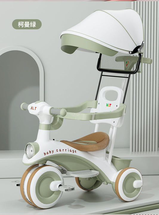 Children Tricycle with Umbrella & Parent Handle – Multifunction Kids Trike | Golu Baby