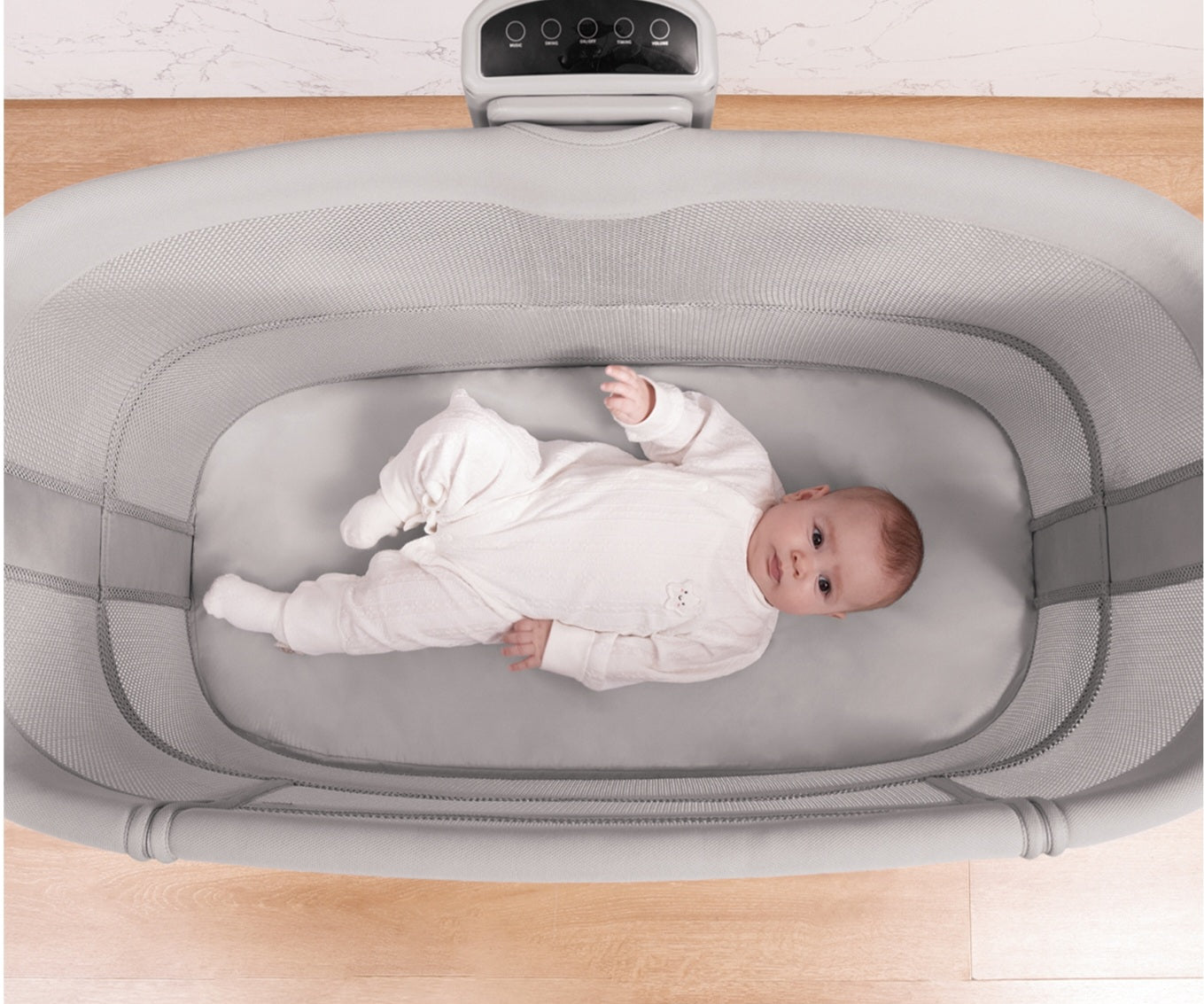 Dream Starlight Bedside Bassinet – 5-in-1 Smart Baby Bed for Sleep, Play & Comfort | Golu baby