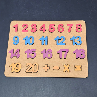 Wooden Counting Board – Montessori Math Learning Toy | Golu Baby