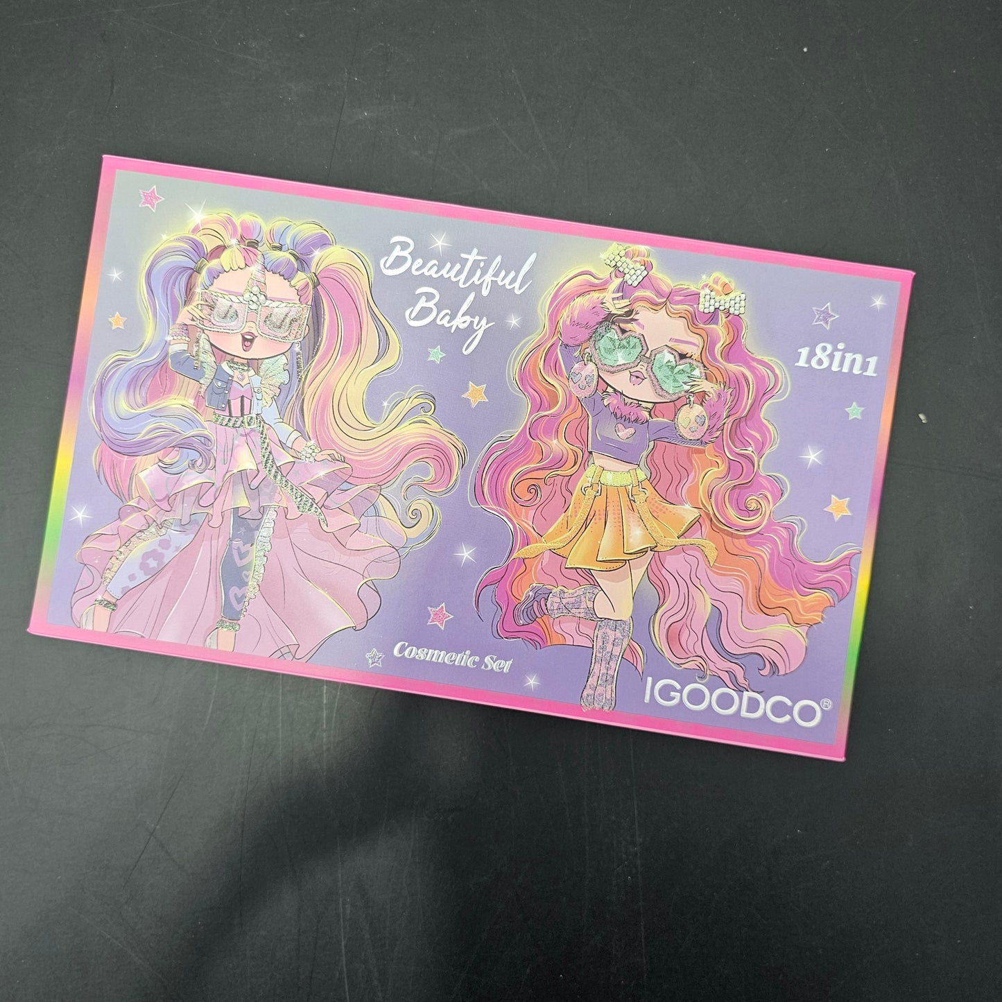 Beautiful Baby 18 in 1 Cosmetic Set – Princess Makeup Fun for Kids -Golu Baby