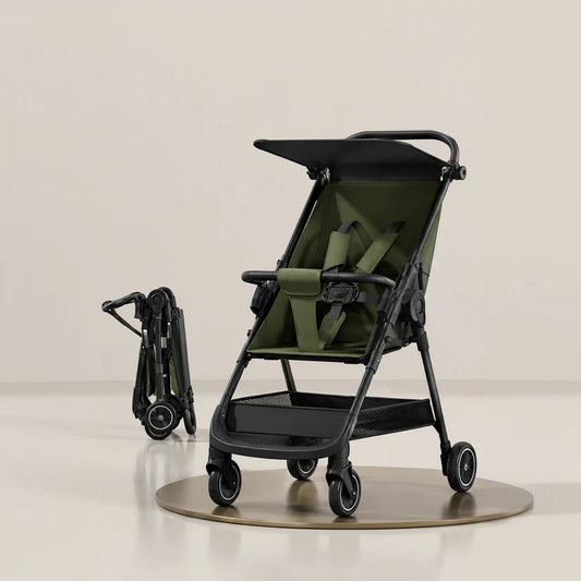 Kids Baby Stroller – Soft Seat with Canopy & Storage Basket