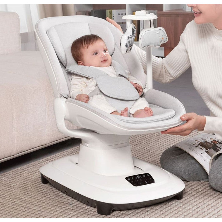 Mastela Deluxe 360° Multi-Motion Cradle – Smart, Safe & Soothing Baby Cradle | Golu baby