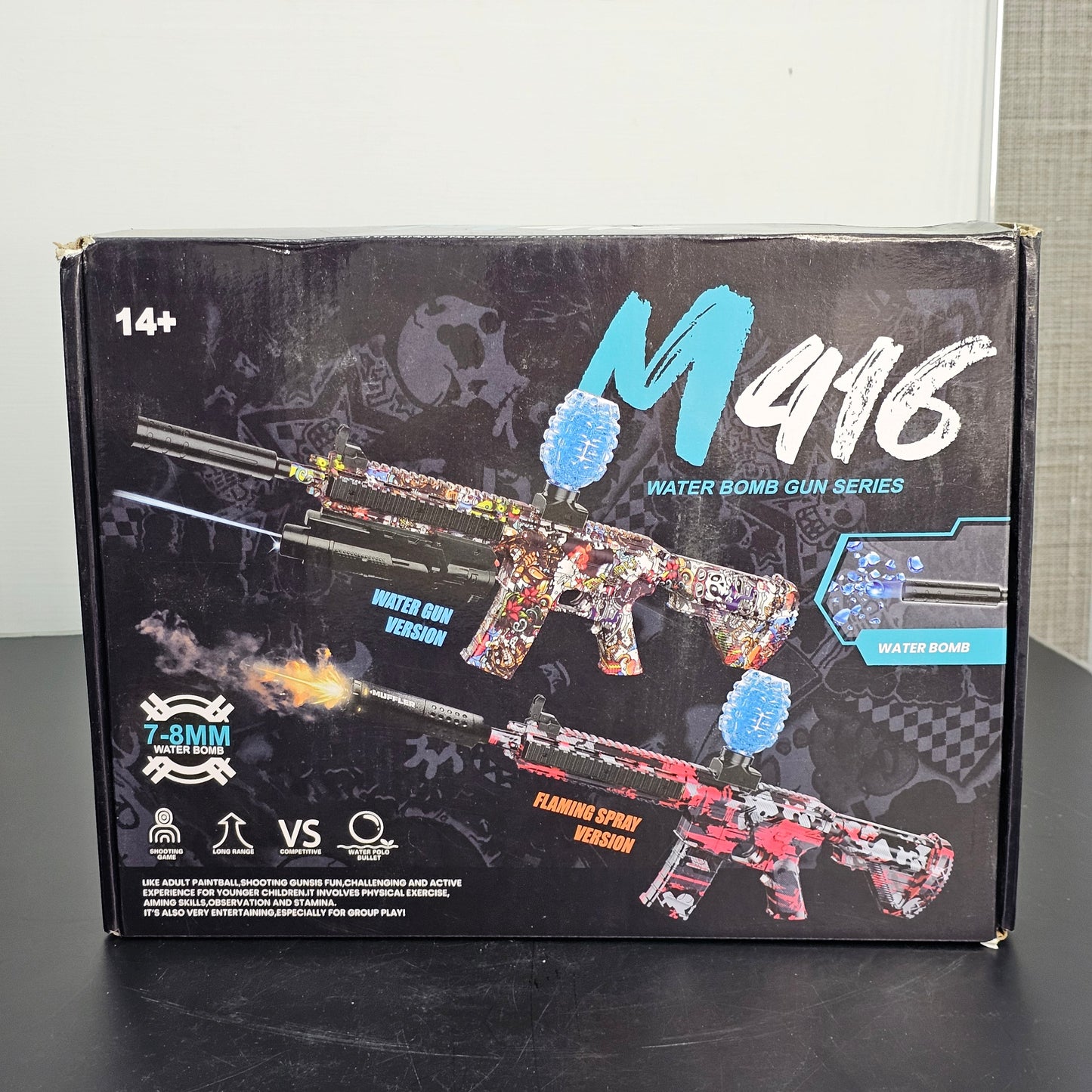 M416 Water Bomb Gun – Compatible with 7–8 mm Water Bombs | Golu Baby